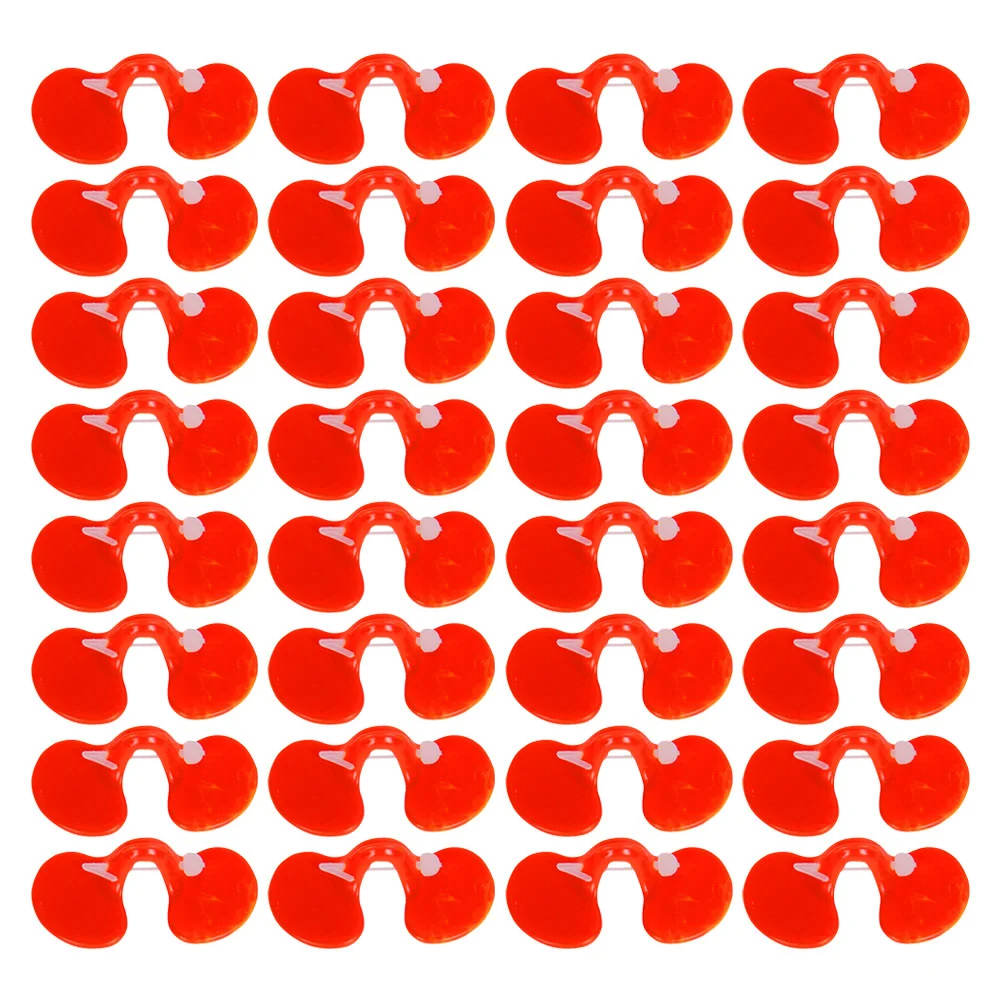 

1000PCS Pecking Proof Pheasant Glasses Hole Feeding Chicken Supplies (Red)