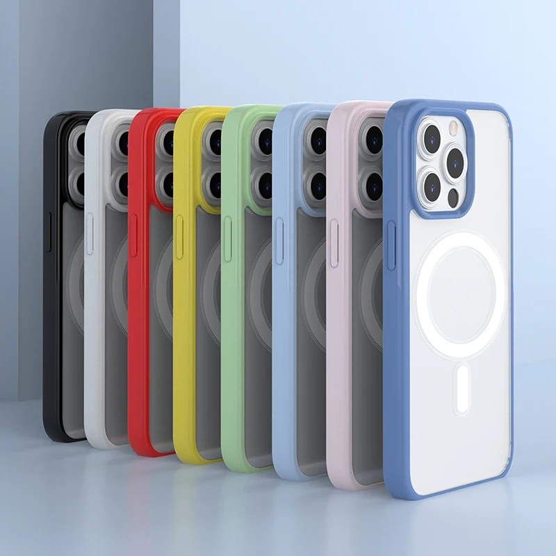 Роскошный чехол для телефона iPhone 13 12 11 X Xs Max Magsafe магнитная Беспроводная зарядка
