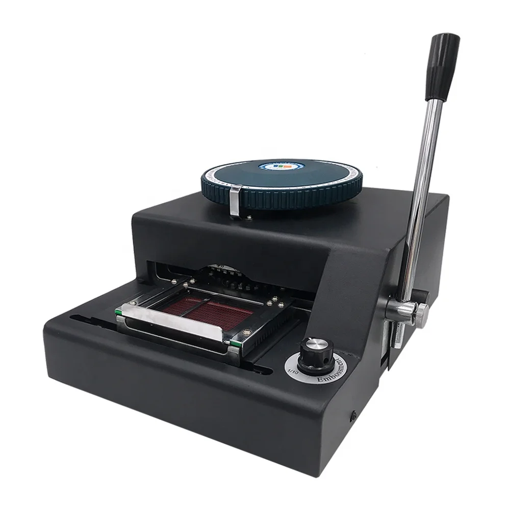 

Hot Selling Manual 72 Character Embosser Letter Embossing Machine for PVC Card
