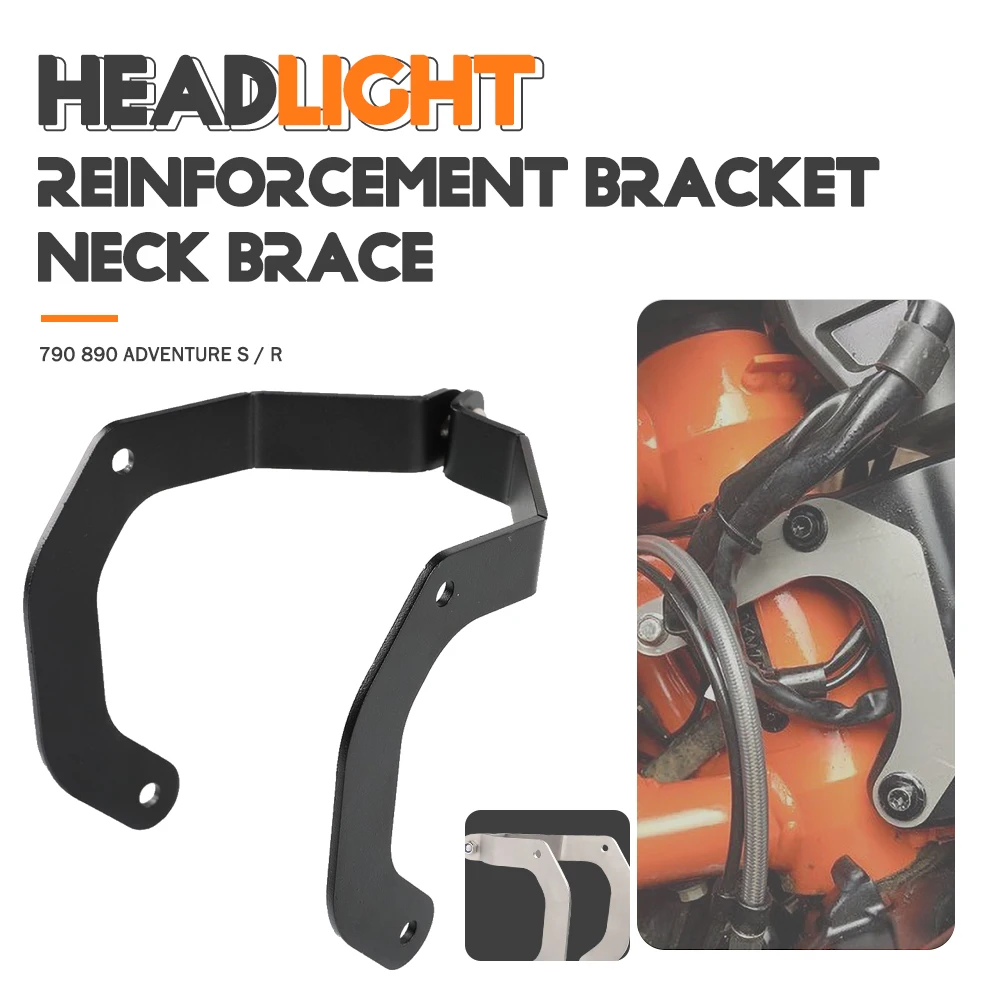 

Motorcycle Accessories Neck Brace Headlight Reinforcement Bracket For 790 890 ADVENTURE S R 2019 2020 2021 HEADLIGHT BRACE SET