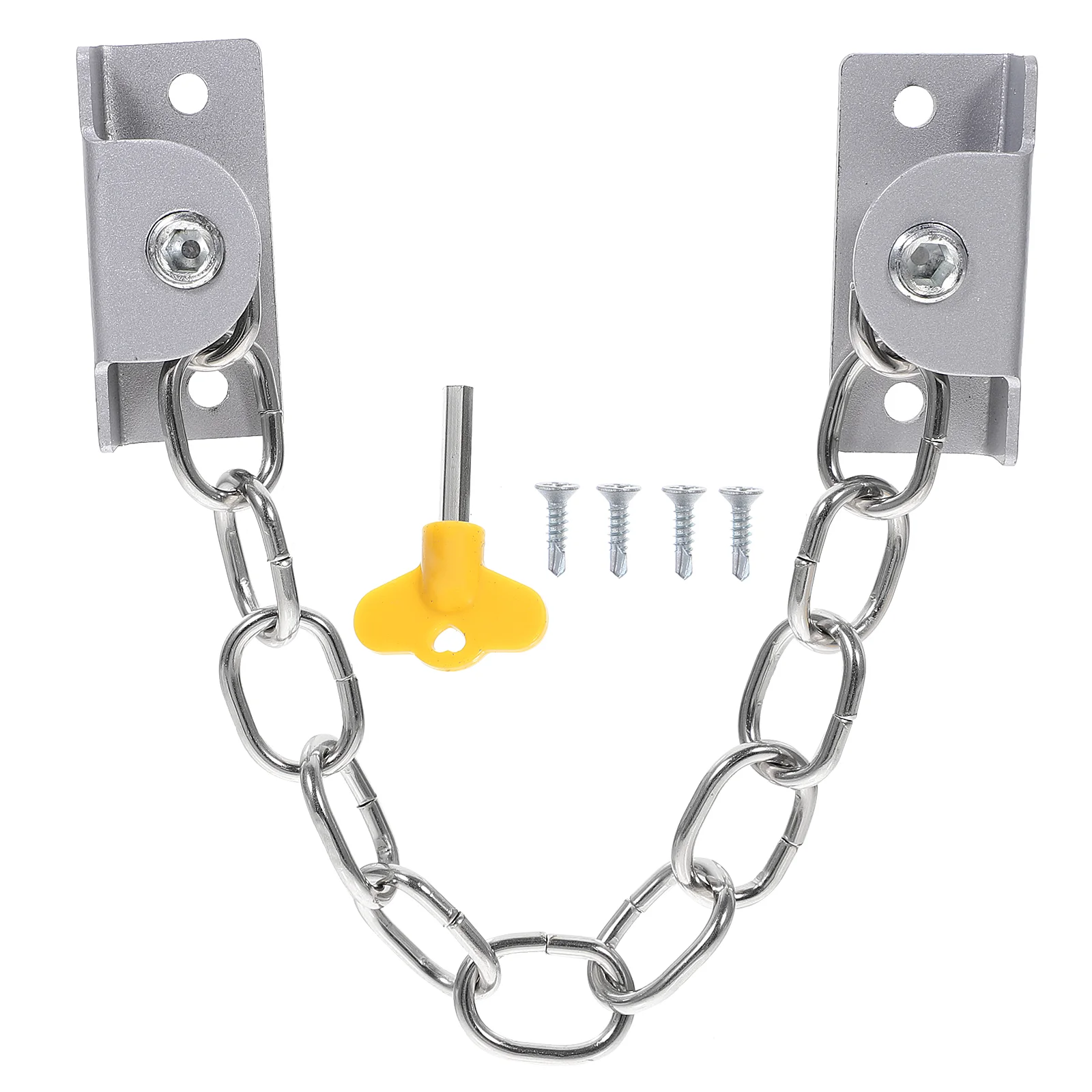 

2 Sets Proofing Household Stainless Steel Chain Door Chain Child Window Locks Home Door Lock Child Proof