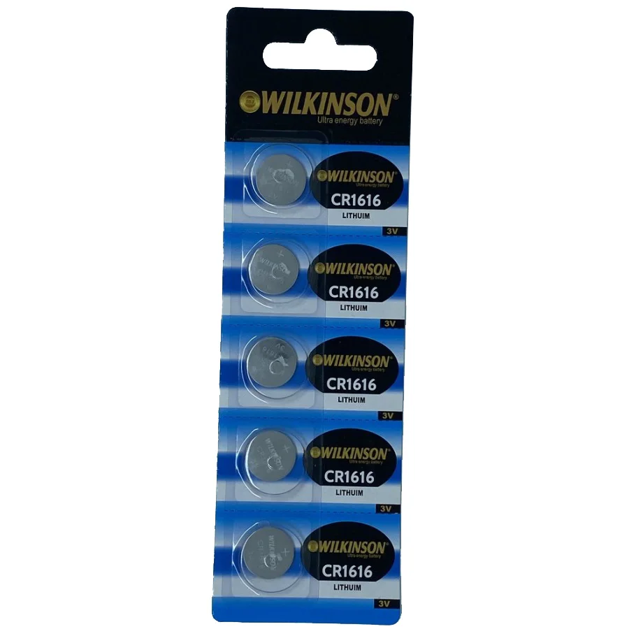 

WILKINSON 1616 3V Lithium Button Battery 5'li Package