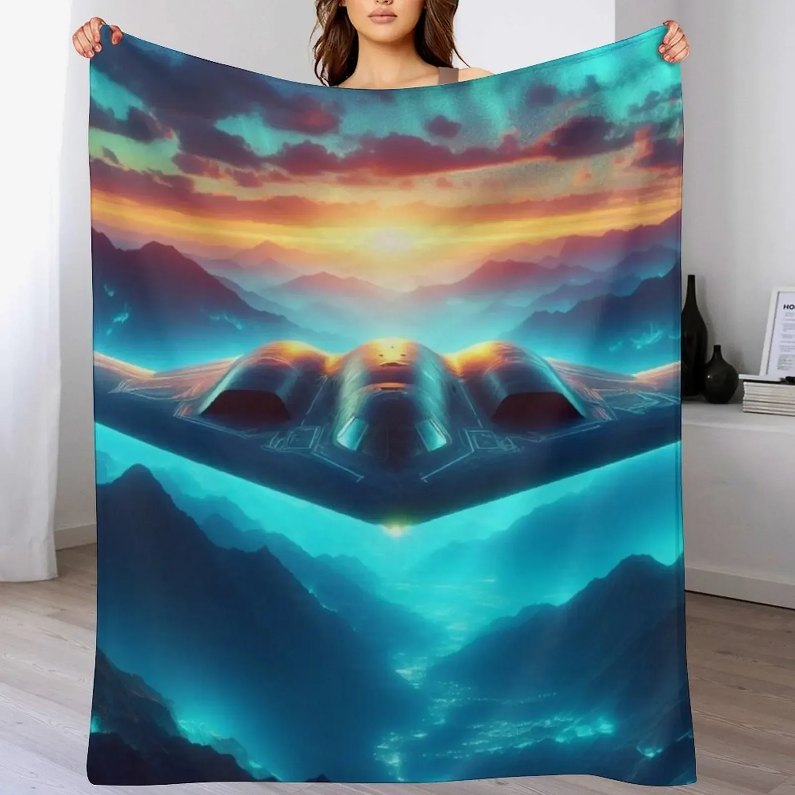 Одеяло Northrop B-2 Spirit Одеяла для пикника детских одеял