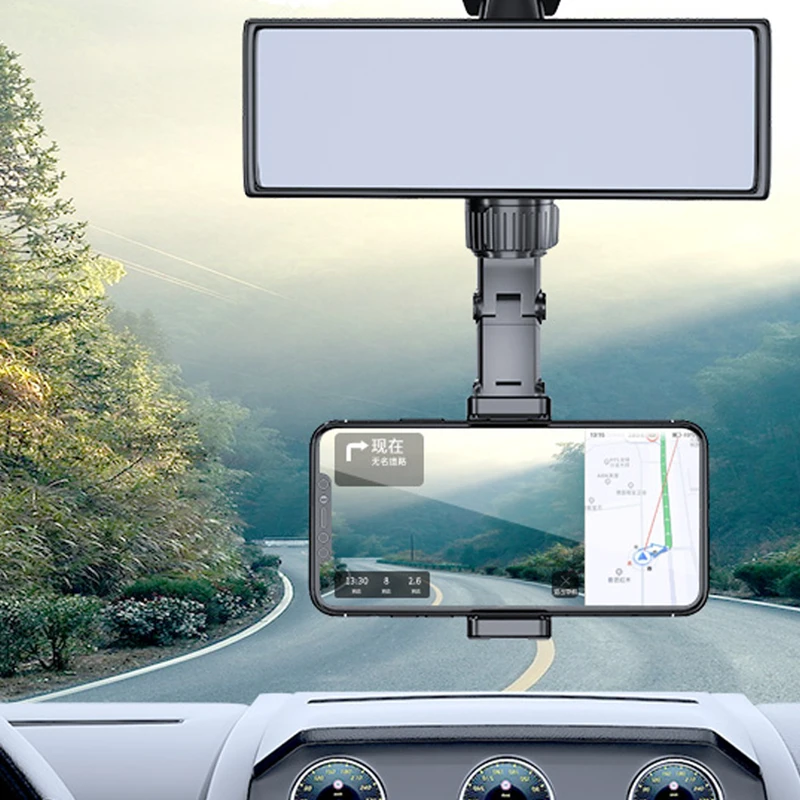 olaf multifunctional car phone holder smartphone stand car support 360 degree rotatable auto rearview mirror clip bracket free global shipping