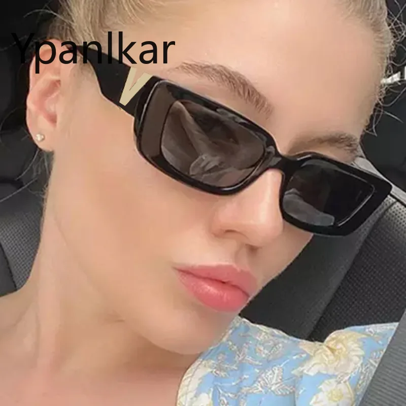 

Women Sunglasses Fashion Square Sunglass Hio Pop Sun Glasses Retro Luxury Designer UV400 Gradient Shades Eyewear