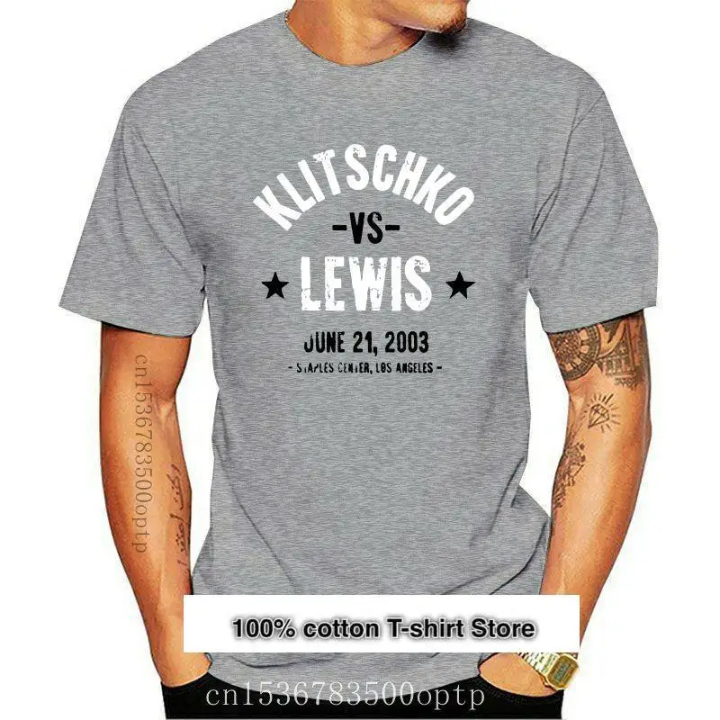 

Camiseta de manga corta para hombre y mujer, camisa de boxeo de Levi vs Klitschko, nueva