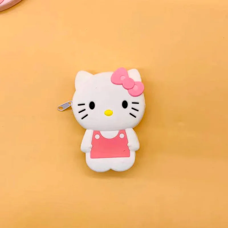 

Sanrios аниме кавайная мультяшная фигурка Cinnamoroll Hellokittys My Melody мини кошелек для монет наушники брелок сумка подарок для девушки