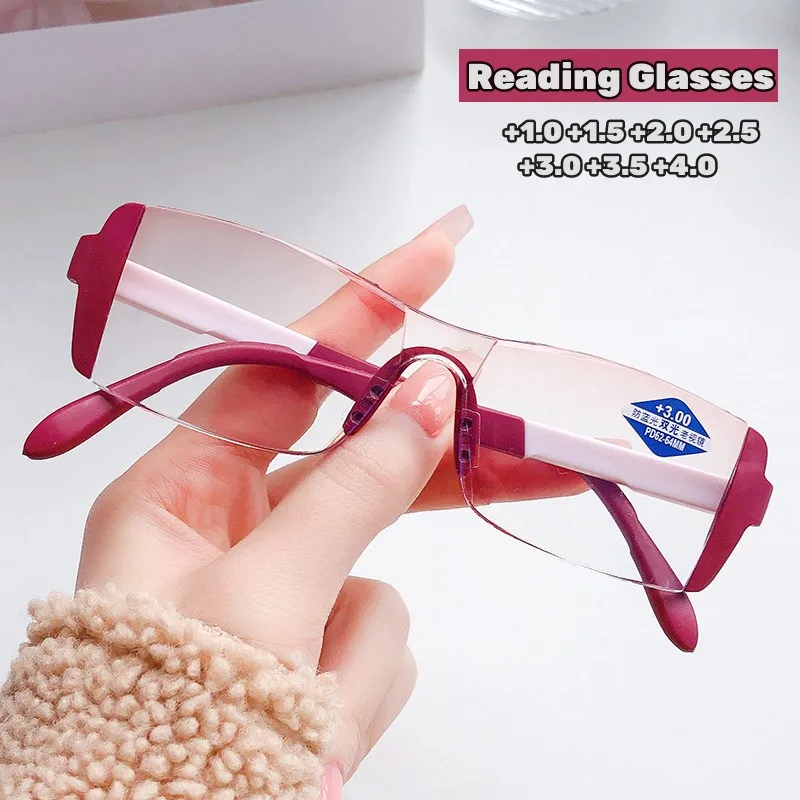 

Trendy Near and Far Reading Glasses Man Women Bifocal Eyeglasse Anti-blue Light Eyewear Magnetic Therapy Presbyopia Eyeglasses