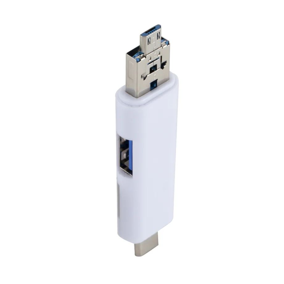 Устройство для чтения OTG карт памяти GRWIBEOU TYPE-C & Micro USB 5 в 1 Высокоскоростной 3 0