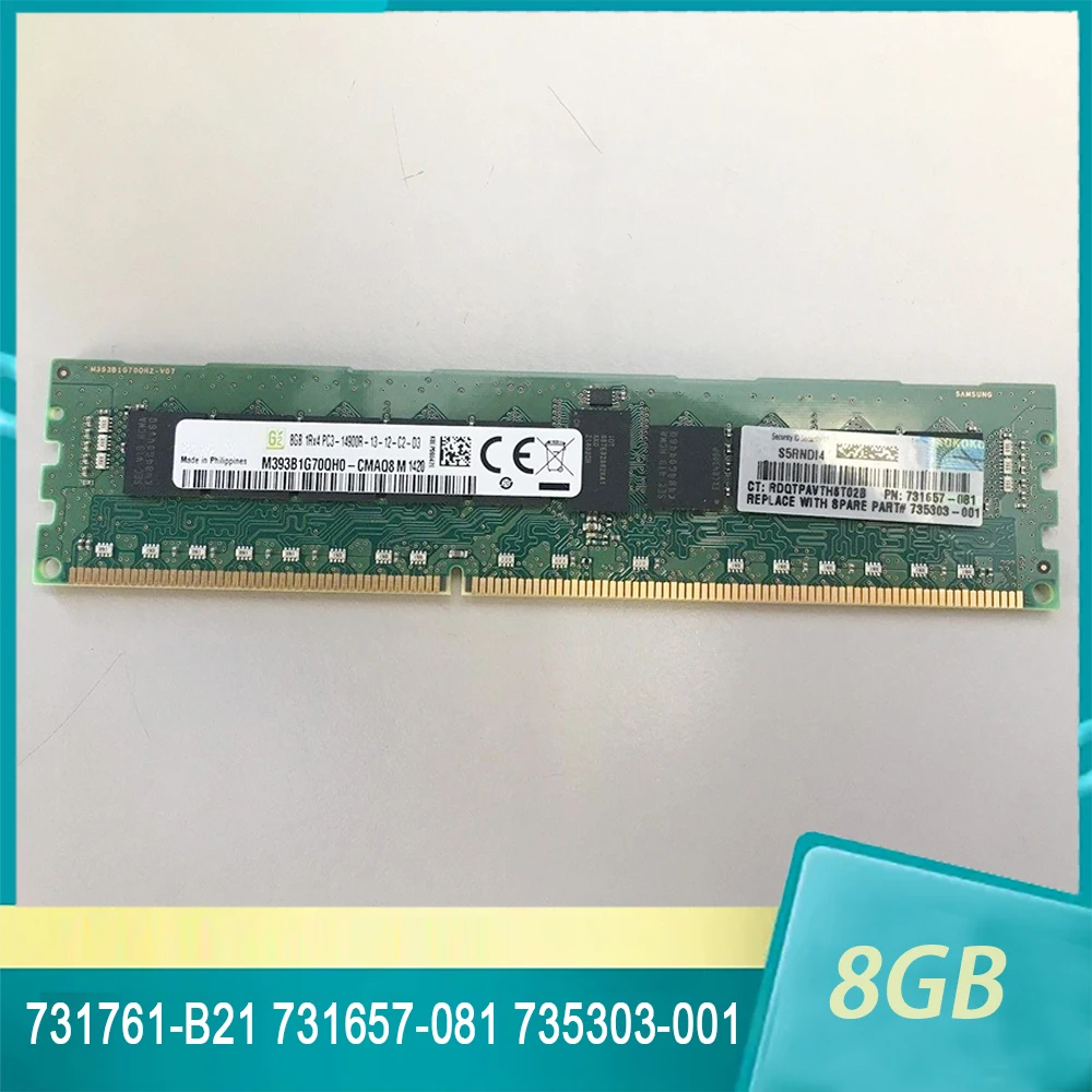731761-B21 731657-081 735303-001 8 ГБ DDR3 1866 1RX4 PC3-14900R Серверная память высокого качества Быстрая доставка