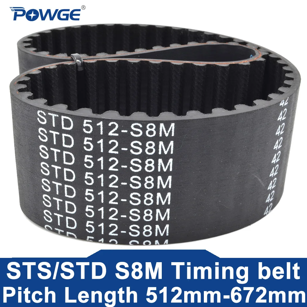 

Ремень ГРМ POWGE STD S8M Lp = 512 520 528 536 544 552 560 576 584 592 600 608 616 624 632 640 648 656 664 672 ширина 15-85 Резина