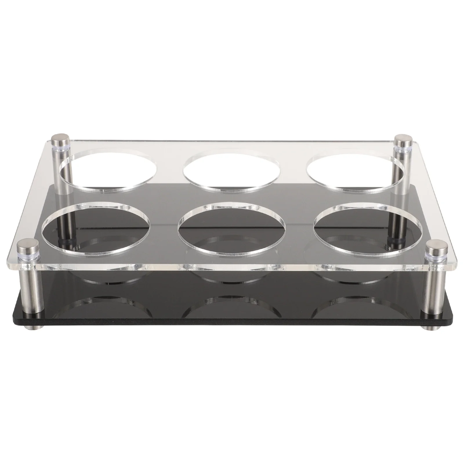 

Shot Glasses Server Acrylic Cup Holder Shot Glasses Server Tray for Whiskey