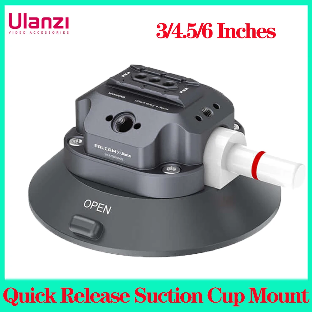 

Ulanzi Falcam F22 Quick Release Suction Mount Gopro Camera Cup for Car Travel Holder Stand Barcket for DSLR Action Camera Mount