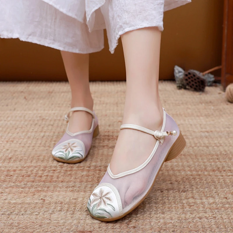 Veowalk летняя дышащая сетчатая женская обувь Мэри Джейн 3 см на низком каблуке