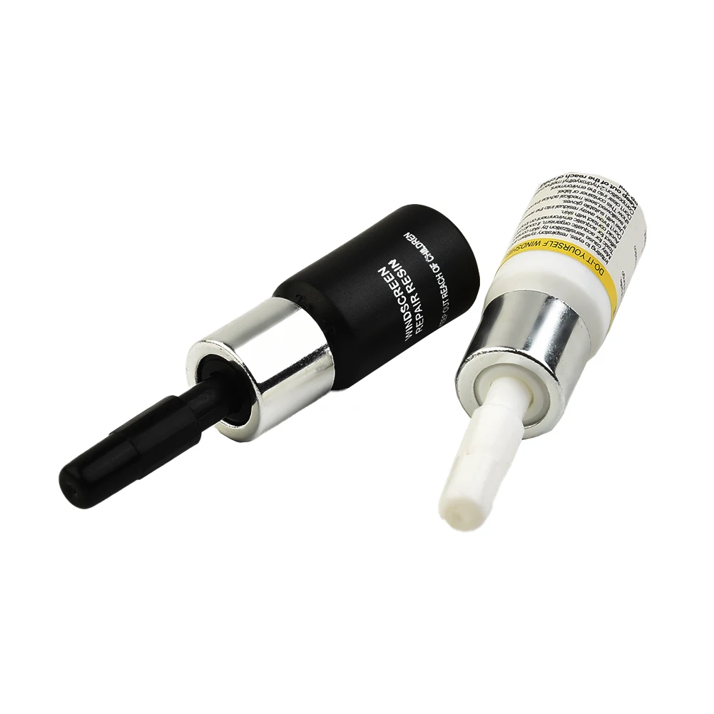 

Car Reapir Fluid Convenient Windshield Glass 2PCS Accessories Black &White Practical Solution Vehicle Long Crack