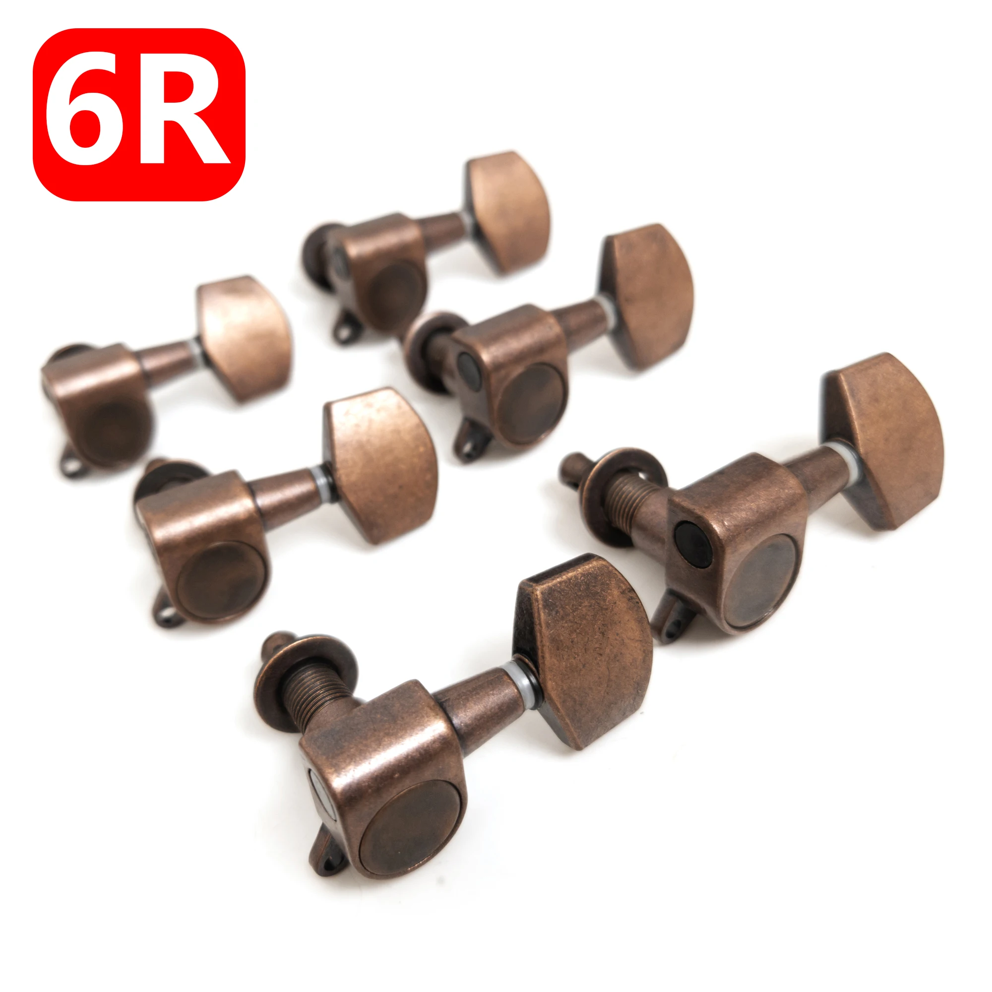 6R гитарные тюнеры в винтажном стиле колки для настройки гитары винтажные красные