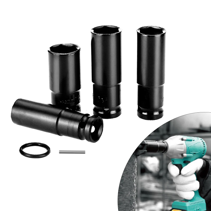 

Ударный гайковерт Makita, комплект из 17/19/21/22 мм с шестигранной головкой, металлический материал, высокая твердость, для дрели