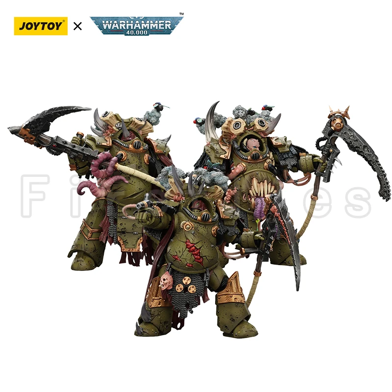 Фото Фигурка JOYTOY 1/18 40K Death Guard Deathshroud Terminator, переиздание, аниме-модель, игрушка №1
