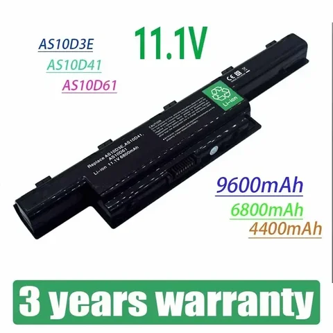 Новый аккумулятор для ноутбука Acer Aspire V3 5741 5742 5750 5551G 5560G 5741G 5750G AS10D31 AS10D51 AS10D61 AS10D71 AS10D75 AS10D81