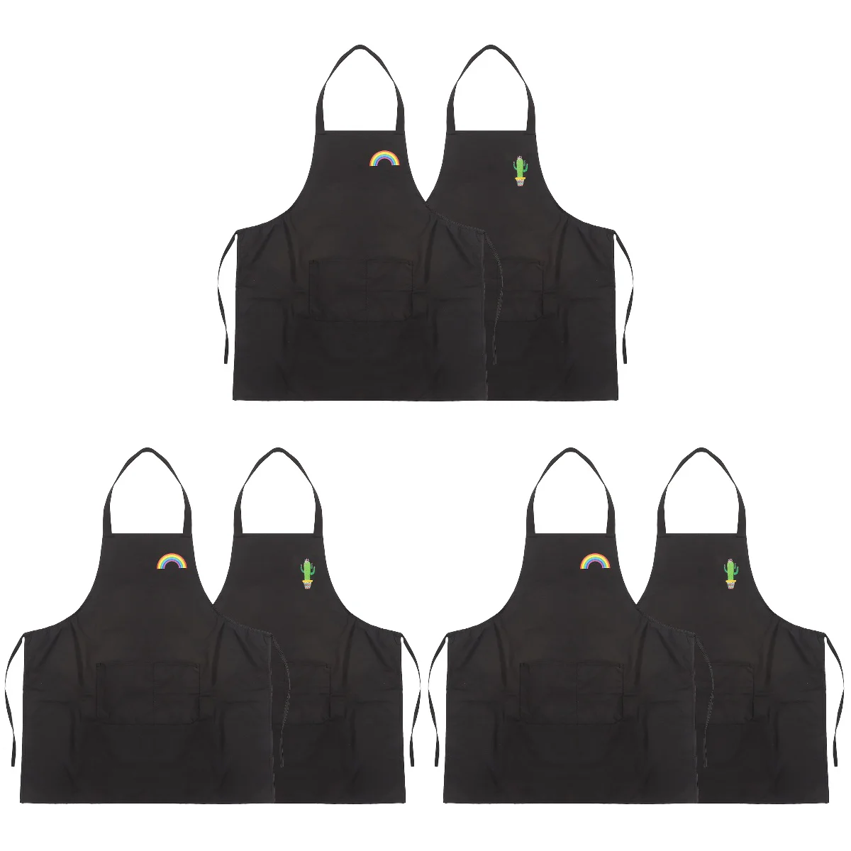 

6 Unisex Aprons Aprons Oil-proof Aprons with Pocket Household Aprons