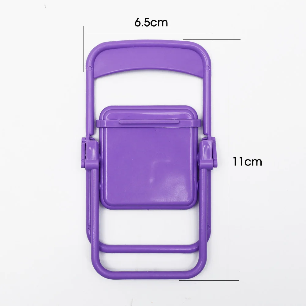 Mini Chair Shape Replicate Phone Holder Stand on Desktop Creative Foldable Mobile Phone Bracket For iPhone Samsung Mi Universal images - 6