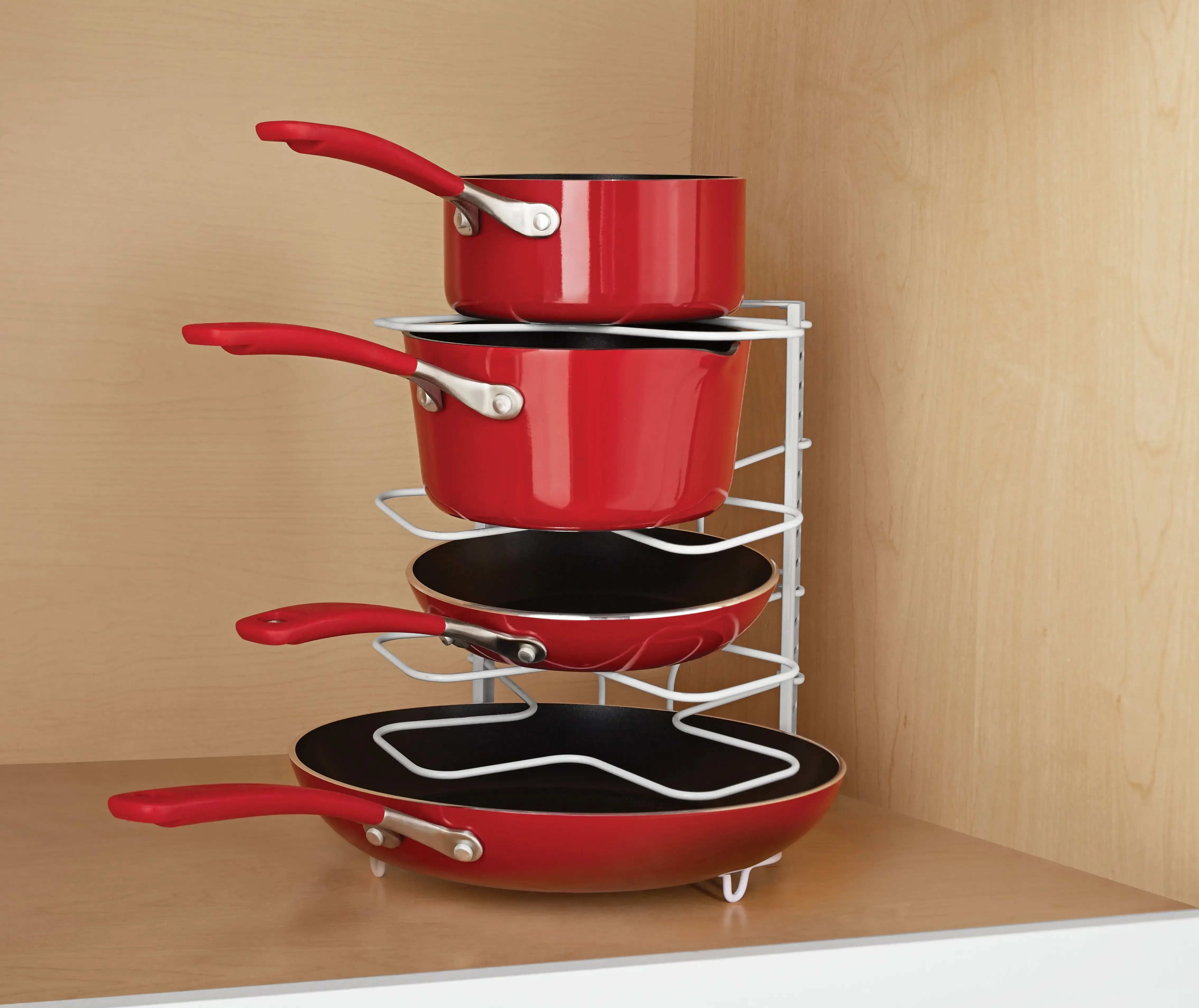 

White Wire Organization Rack-Use Vertical or Horizontal-Pantry-Kitchen Rapid Transit Kitchen Organizer Kitchen Items