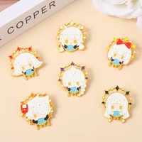 sky children of the light lapel pin cartoon anime girl enamel pin badge for backpack metal decorative brooches for fans friends