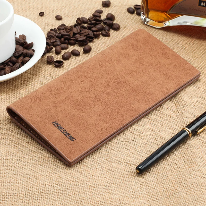 Men Wallet Ultraslim PU Leather Long Clutch Bags for Men Wallets Coin Hand Purse Pocket Cartera Hombre Billetera Hombre Carteras