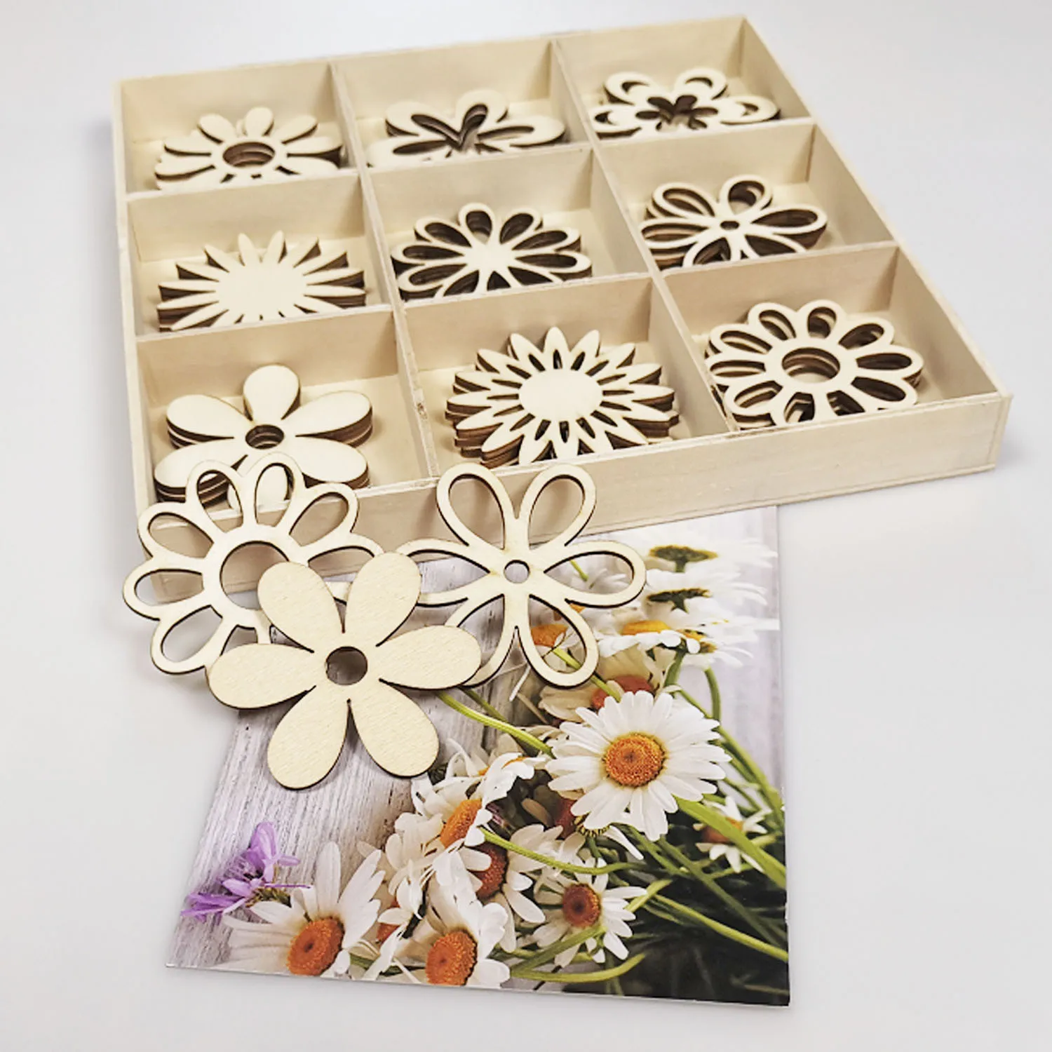 

Креативные деревянные чипсы Jiugongge лазерной резки, украшение на День святого Валентина, деревянное украшение, европейский домашний мини-укр...