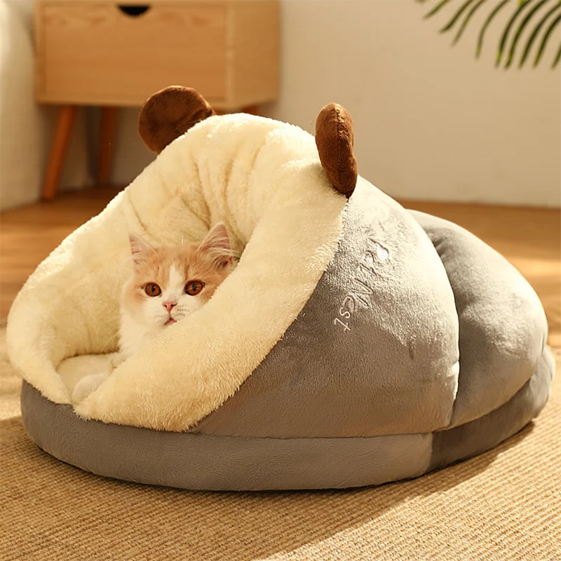 

BONZERpet Cat bed winner soft plush small dog house sleeping mat pet products