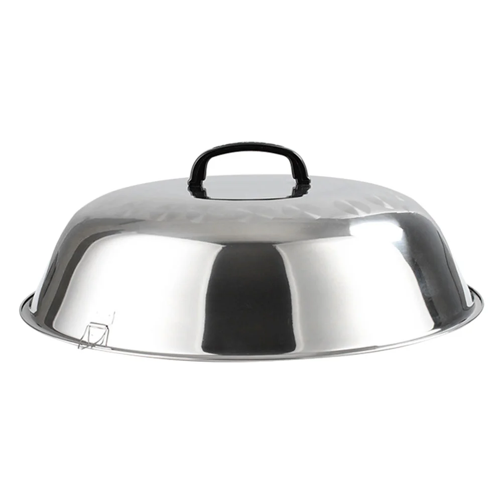 

Cover Lid Pot Dome Pan Steel Stainless Melting Round Cooking Universal Food Basting Lids Cookware Griddle Covers Replacement
