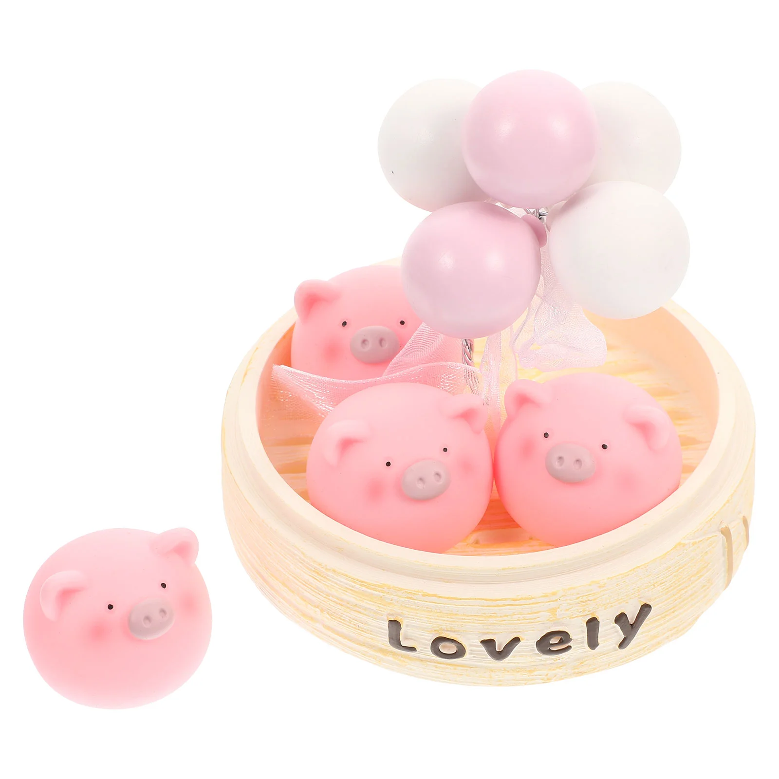 

Gifts Decoration Statue Car Decor Piggy Steamer Decoration Figurines Home Decor Car Decor