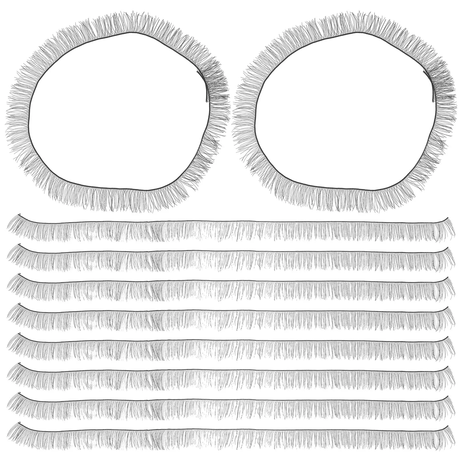 

30 Pcs Eyelash Strip Home Décor False Eyelashes Pack Cosplay Faux Eyelash Nylon Spiky Wispy Lash Extension