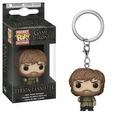 FUNKO pop Movie TV Game of Jon Snow Daenerys Davos Ghost Night King Thrones Tylion Drogon KeyChain Фигурка Модель