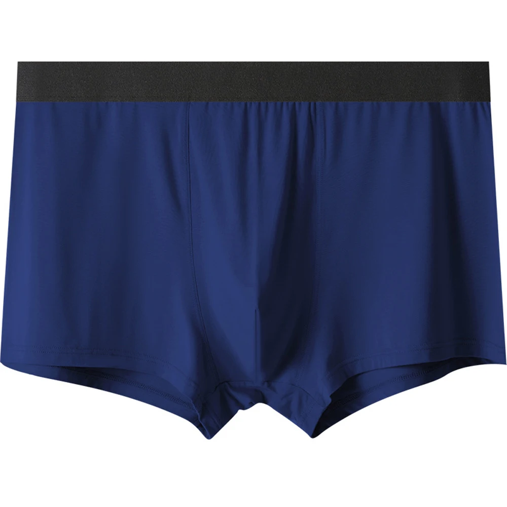 

Men's Ice Silk Thin Boxer Panties Breathable Underwear Briefs Pouch Shorts Underpants Plus Size Gay Erotic Knickers