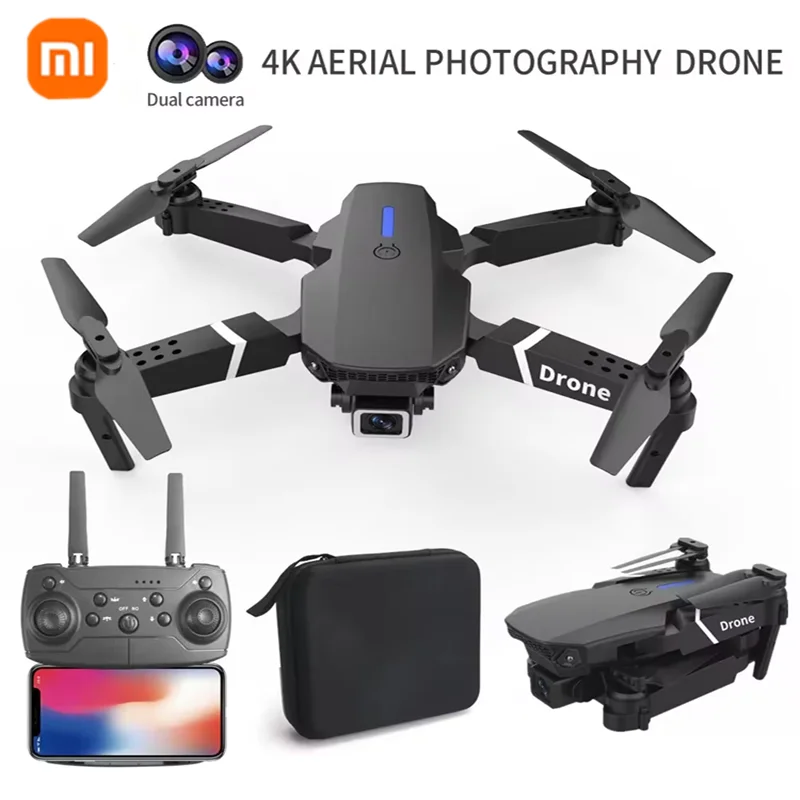 XIAOMI Профессиональный Дрон E88 4K Широкоугольный HD 1080P Камера WiFi FPV Удержание высоты