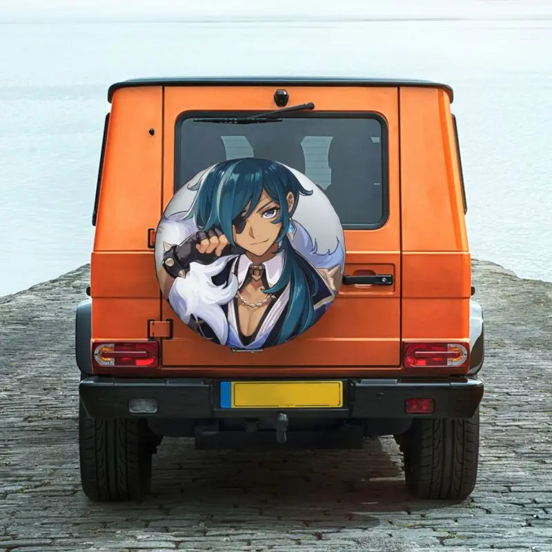 Пользовательский чехол для запасного колеса Kaeya Genshin Impact Toyota Land Cruiser Prado Jeep RV SUV 4WD 4x4