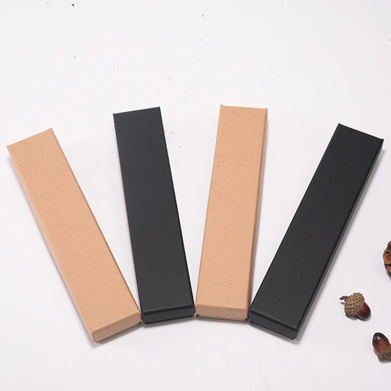 

Упаковочная коробка, держатель для ювелирных изделий, дисплей, 24 шт., коричневый бумажный контейнер, Рождественская брошь, пакет для закладок, подарочные коробки