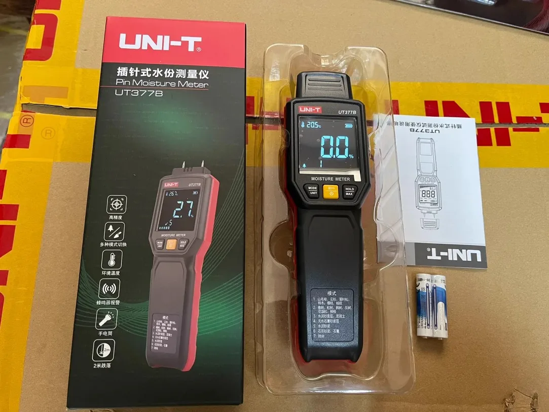 1 шт. UNI-T UT377B штыревой измеритель влажности для дерева и строительных материалов, само тестирование * SY (art.: 3920d49bfd3cd) - 3920d49bfd3cd
