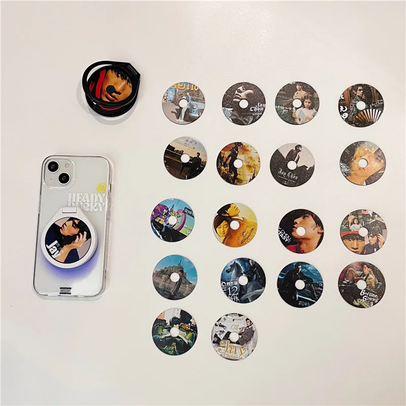 Jay Chou Singer CD Record Rotate Phonograph CD Phone Case for iPhone 11 12 13 14 Pro Max Plus Asian Heavenly King Cover