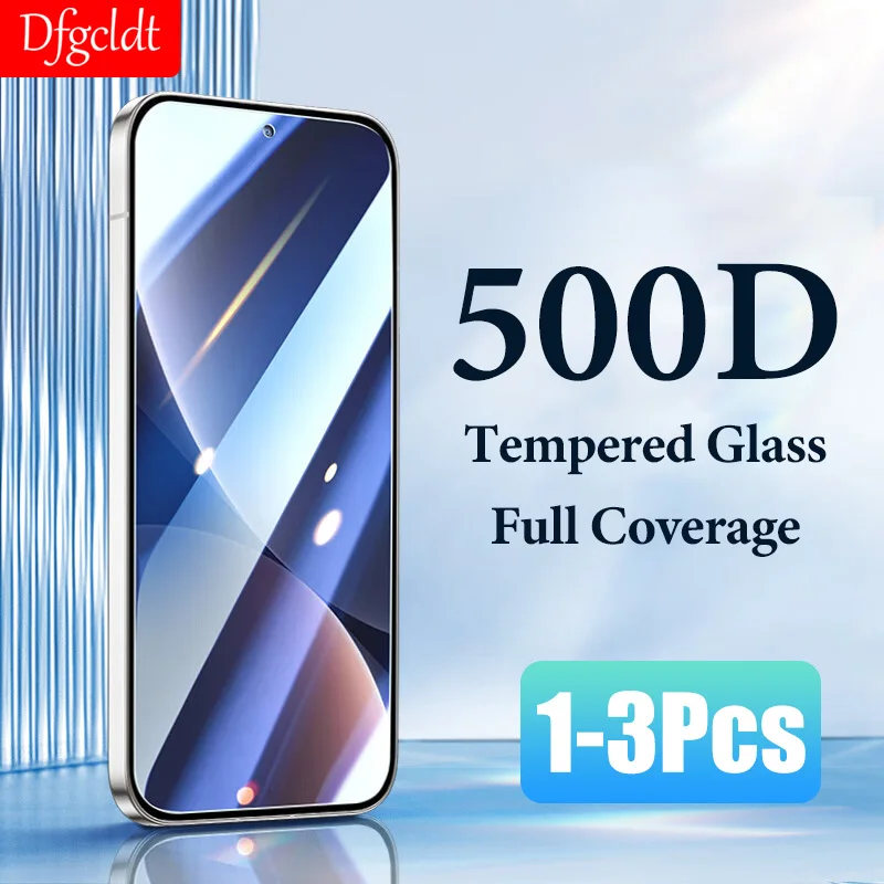 

3Pcs 500D Tempered Glass For Xiaomi 13 12t 11t 10t Poco F3 F4 GT M4 X3 X4 Pro Screen Protector Redmi Note 11 10 11s 9 Pro Glass