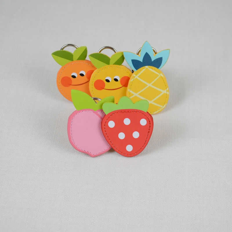 New  2 Pair 4 Pc Obag funny Cartoon Fruit Shape Tears Drops attachment for O bag Handles PU Attachment Women Handbag