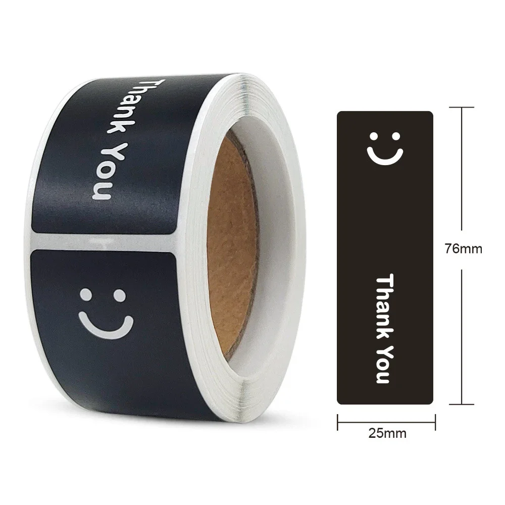 

TYFYO наклейки спасибо 120 шт черный розовый прозрачный