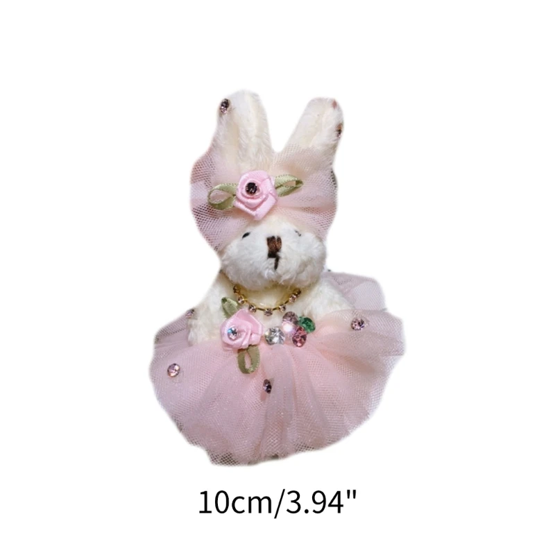 Плюшевые брелки для кукол плюшевые в форме кролика брелоки подвески рюкзака