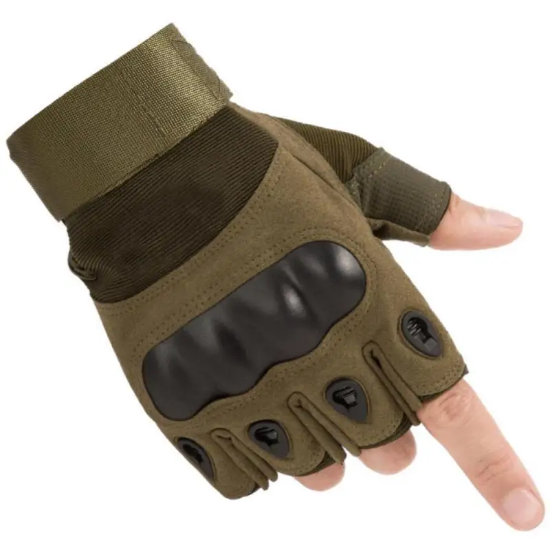 

Combat Gloves Shooting Hunting Gloves Outdoor Tactical Gloves Airsoft Sport Gloves Half Finger Type Military Mittens Men Women