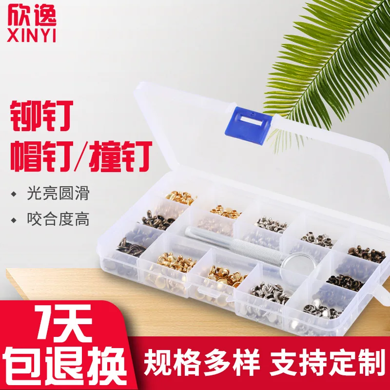 

240 комплектов 6 мм 8 мм Набор двусторонних инструментов для установки заклепок, заклепки, ивовые гвозди, Точечные оптовые продажи, быстрая пр...