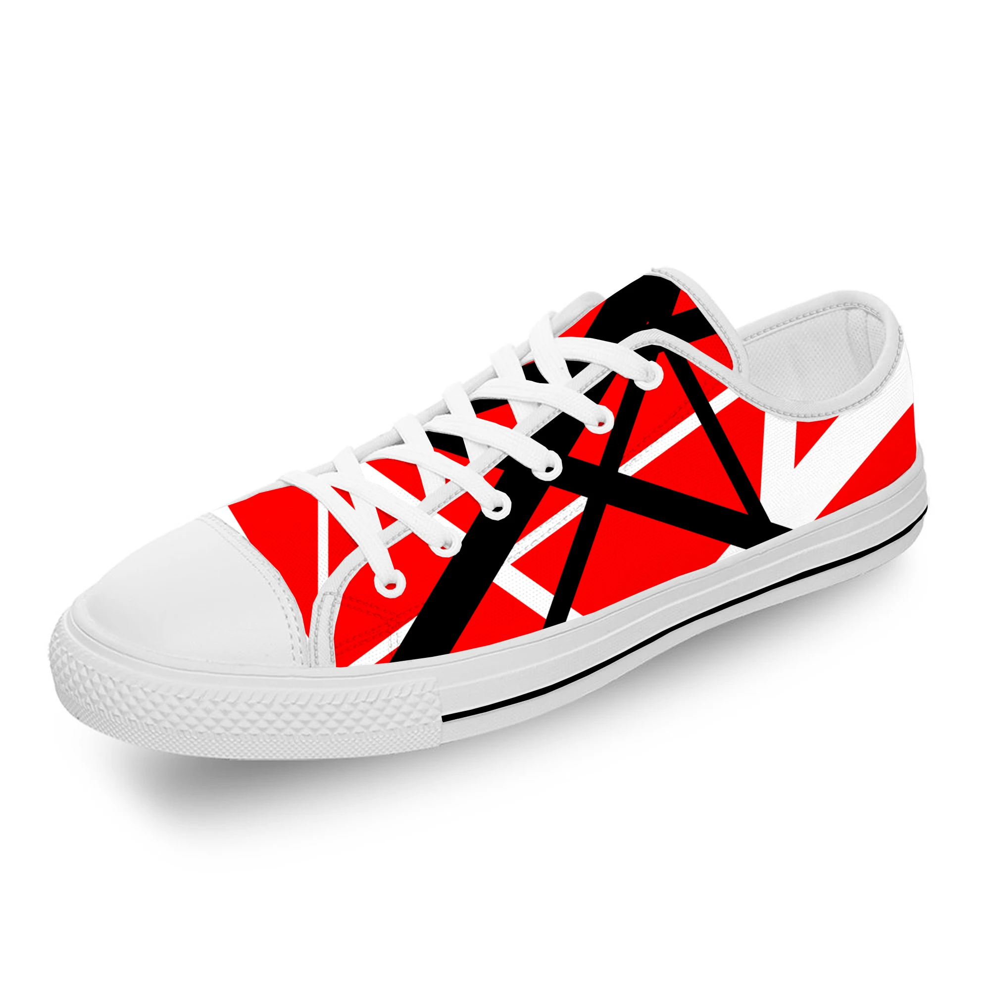 

Van EVH 5150 STRIPES Halen Harajuku Lightweight Cloth 3D Print Low Top Canvas Shoes Men Women Casual Breathable Sneakers