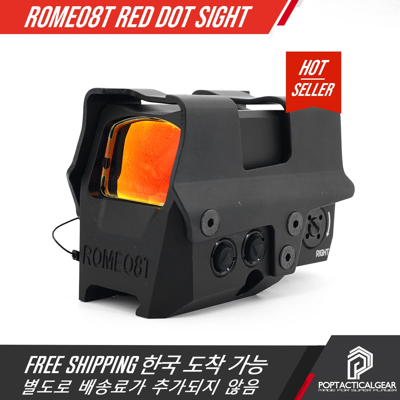 ROMEO 8T Tactical Red Dot Scope Hunting Accessories  Air Rifle Gun Holographic Optical Sight 1x38mm Riflescope Fit 20mm