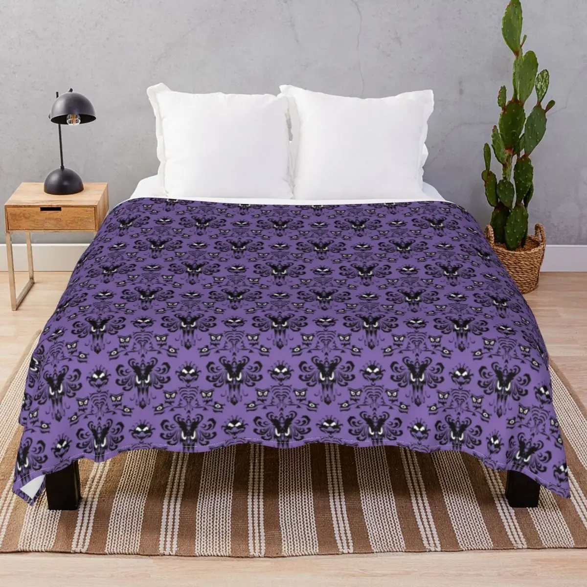 Happy Haunts Blanket Flannel Spring/Autumn Soft Throw Blankets for Bedding Sofa Travel Office