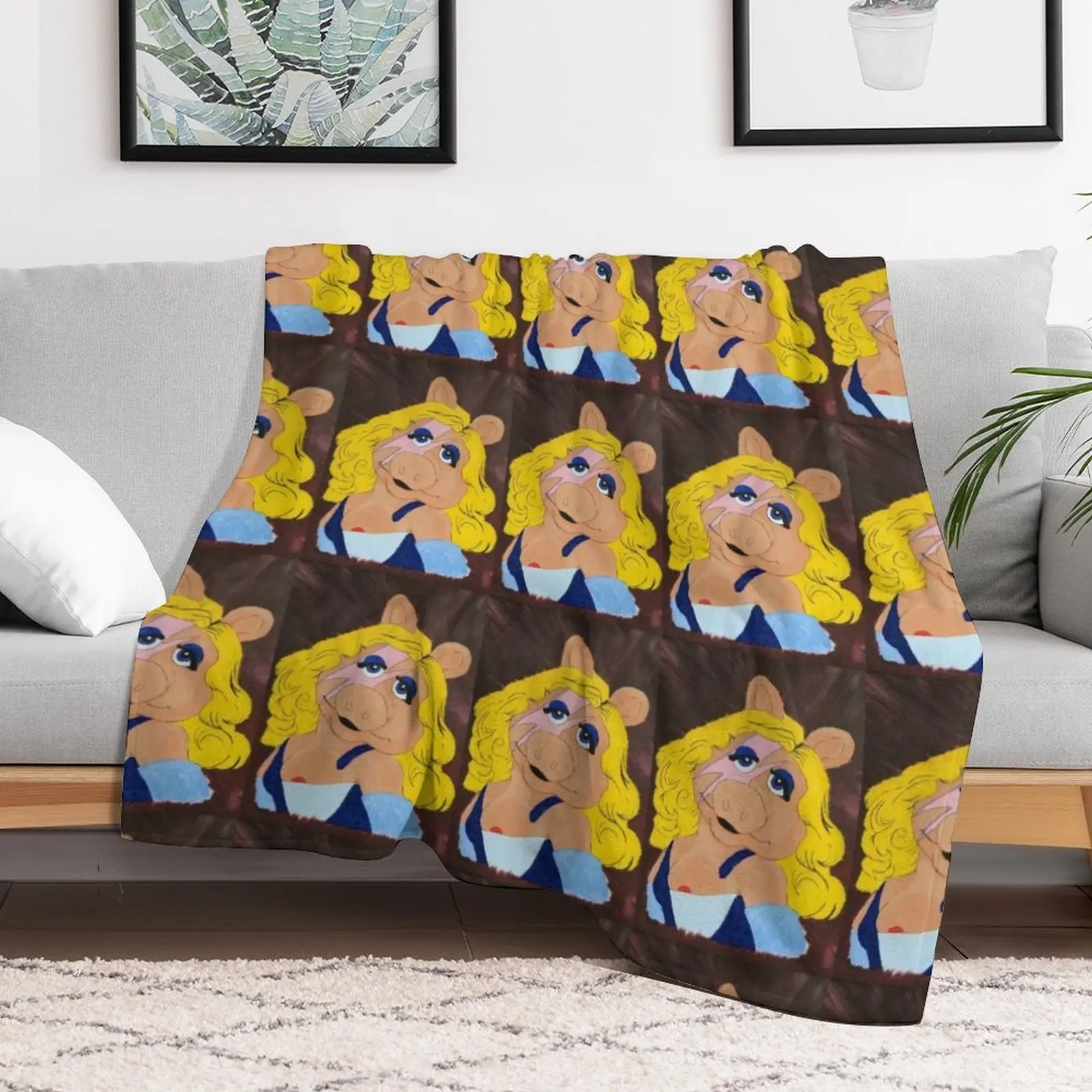 Miss Piggy Stardust роскошное покрывало для дивана кровати милые одеяла